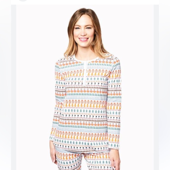 Tuckernuck Roller Rabbit Bands Weave Pima Cotton Pajama Top Size S NWOT - Picture 3 of 9